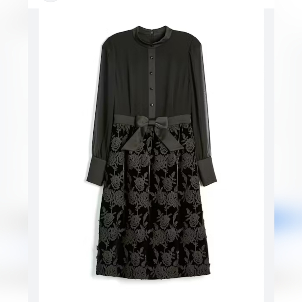 ModCloth x Anna Sui Black Long Sleeve Dress - Picture 4 of 7